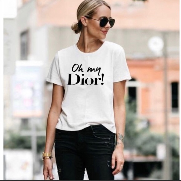 Tops | Oh My Dior Tee Shirt | Poshmark